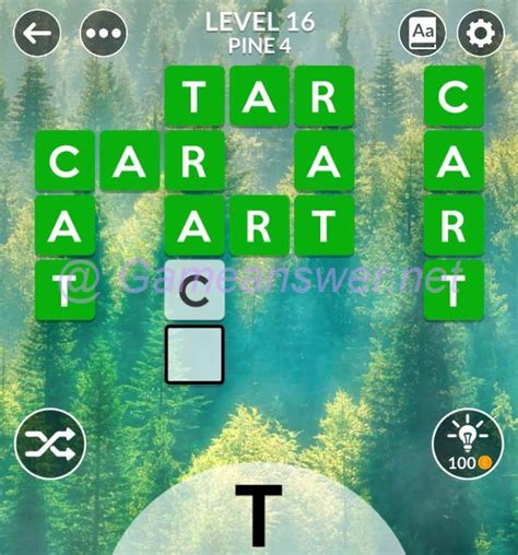 Wordscapes Level 16 Answers [ + Bonus Words ].